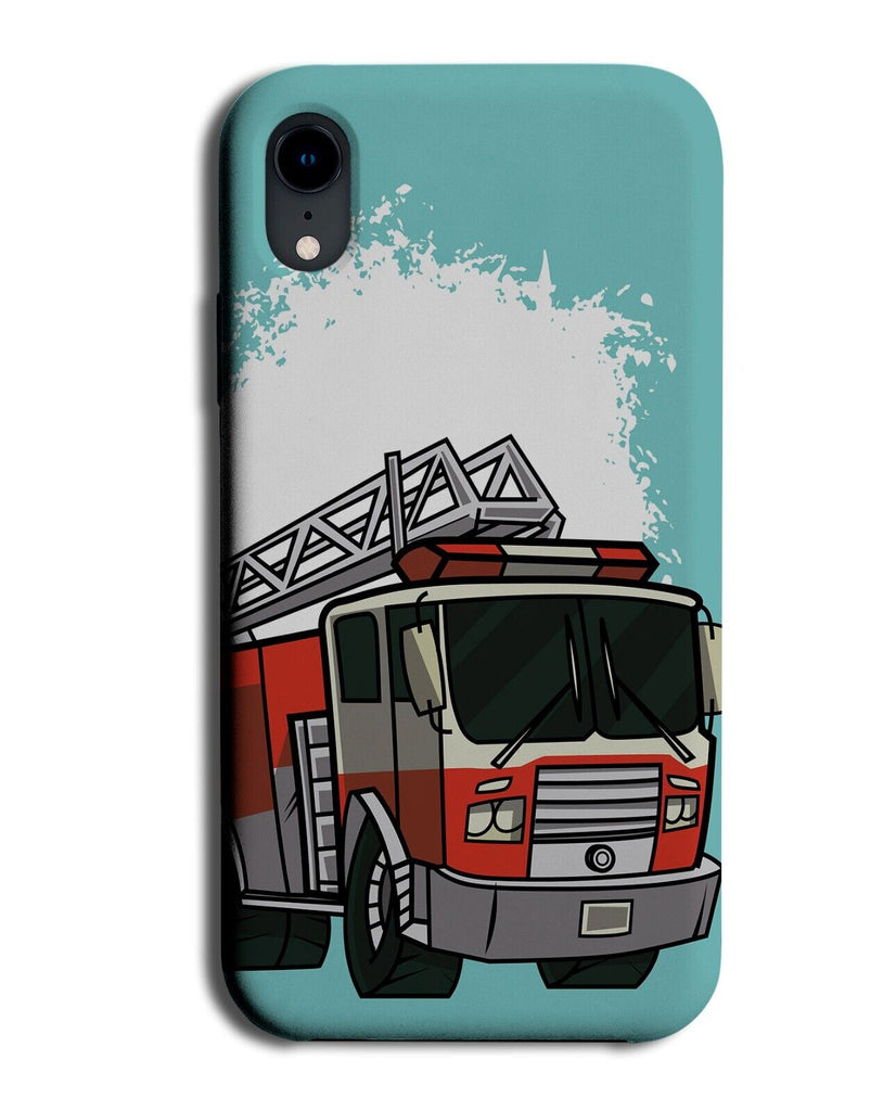 Cartoon Firetruck Phone Case Cover Fire Truck Brigade Fireman Kids Toy Toys P714