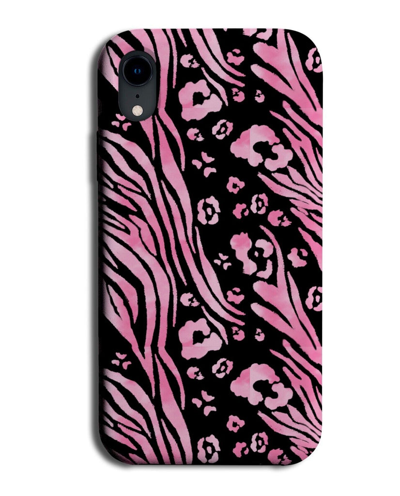 Girls Grunge Animal Print Phone Case Cover Animals Stripes Colours Leopard AC09