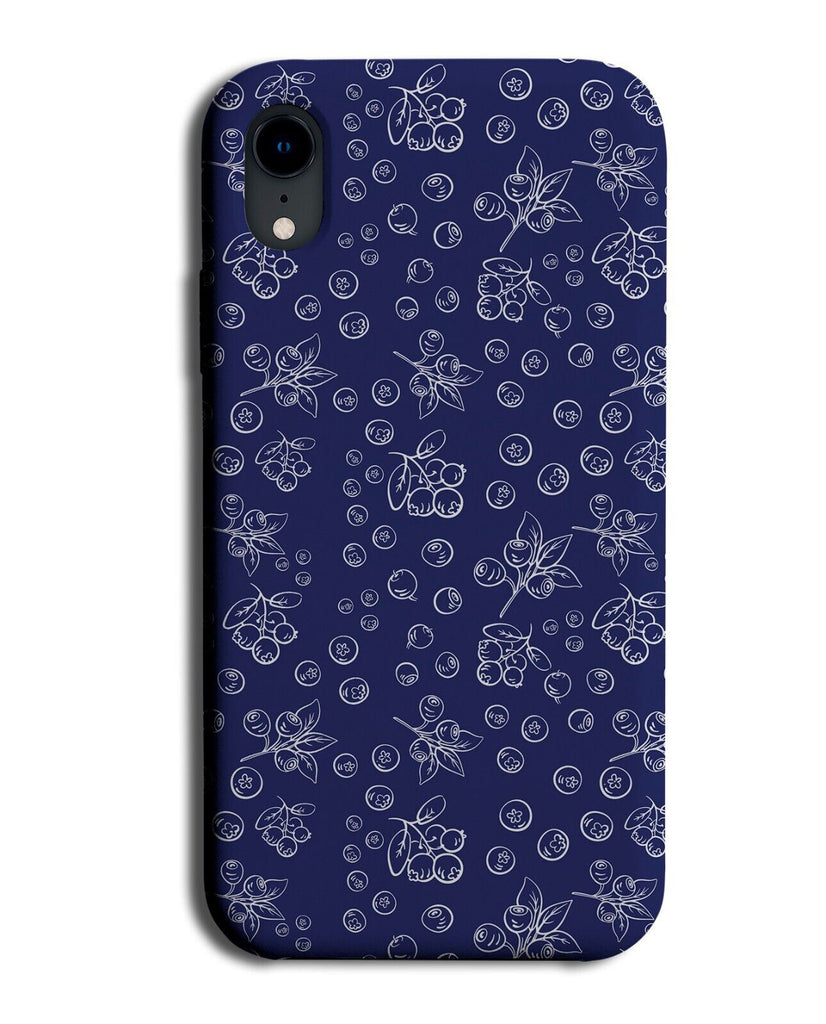 Blueberries Stencil Pattern Phone Case Cover Stencils Blueberry Blue Berry Q547D