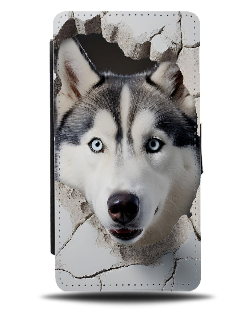 Siberian Husky Dog Flip Wallet Case Novelty 3D Design Style Huskies Husky's DD31