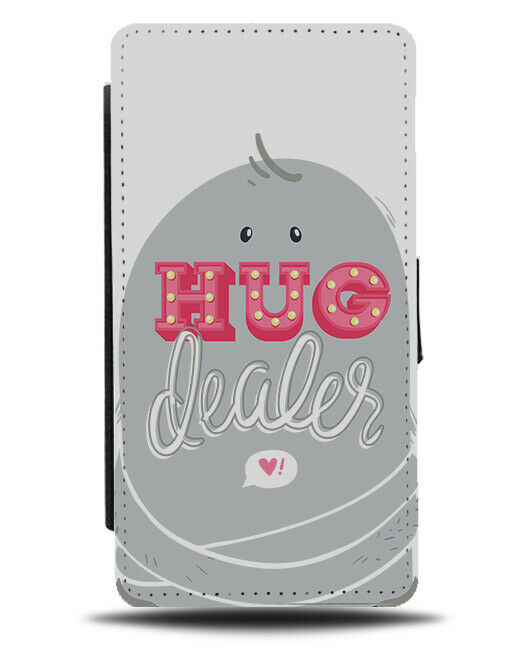 The Hug Dealer Flip Wallet Phone Case Funny Cute Mole Hugs Huggable Cute E477