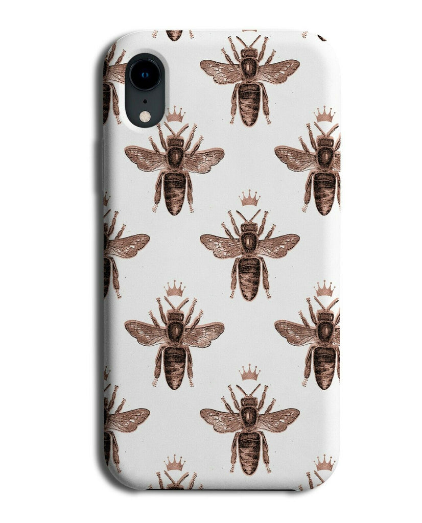 Dark Rose Gold Queen Bee Phone Case Cover Bees Wasps Insect Insects Bugs G045
