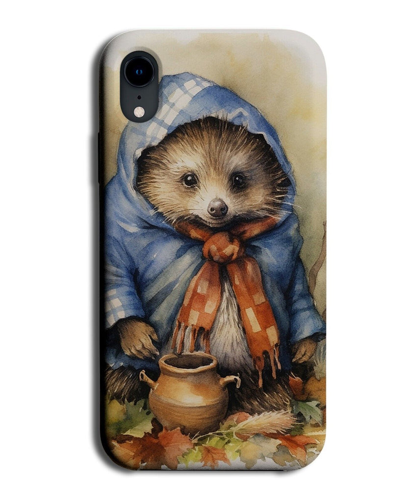 Funny Hedgehog Picnic Phone Case Cover Hedgehogs Oil Painting Jacket Hooded CY28
