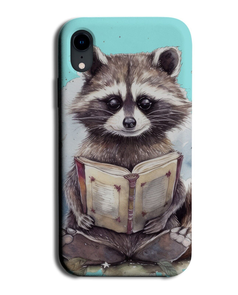 Funny Raccoon Reading A Book Phone Case Cover Raccoons Badger Racoon Geek AZ15
