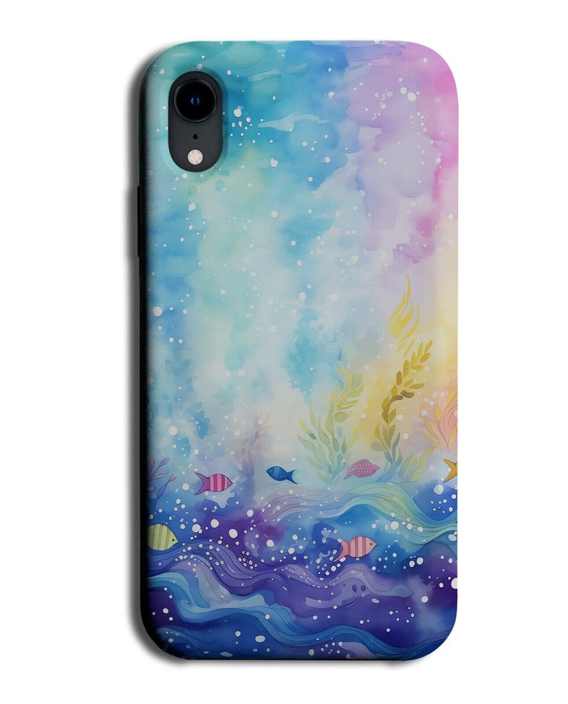 Underwater Fish Swimming Phone Case Cover School Of Fishes Oil Painting CS63