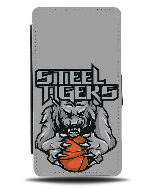 Basketball Tiger Flip Wallet Phone Case Basket Ball Tigers Cartoon E512