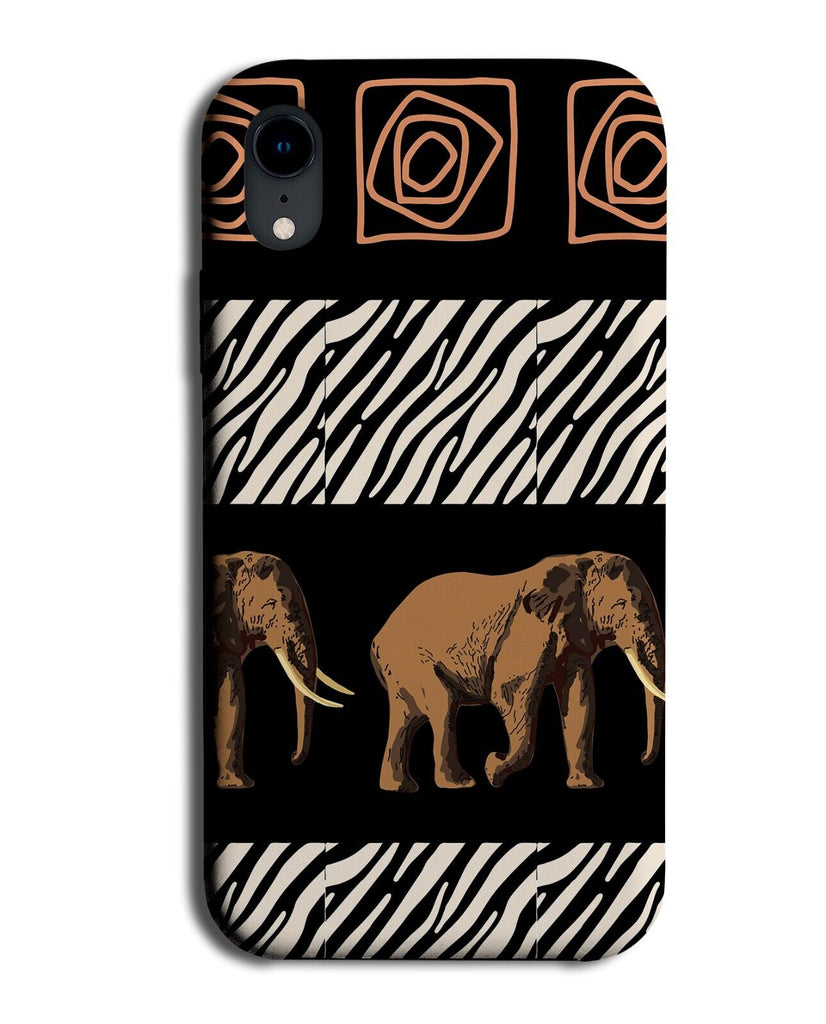 Tribal African Pattern Phone Case Cover South Africa Safari Elephant Tribe AG37