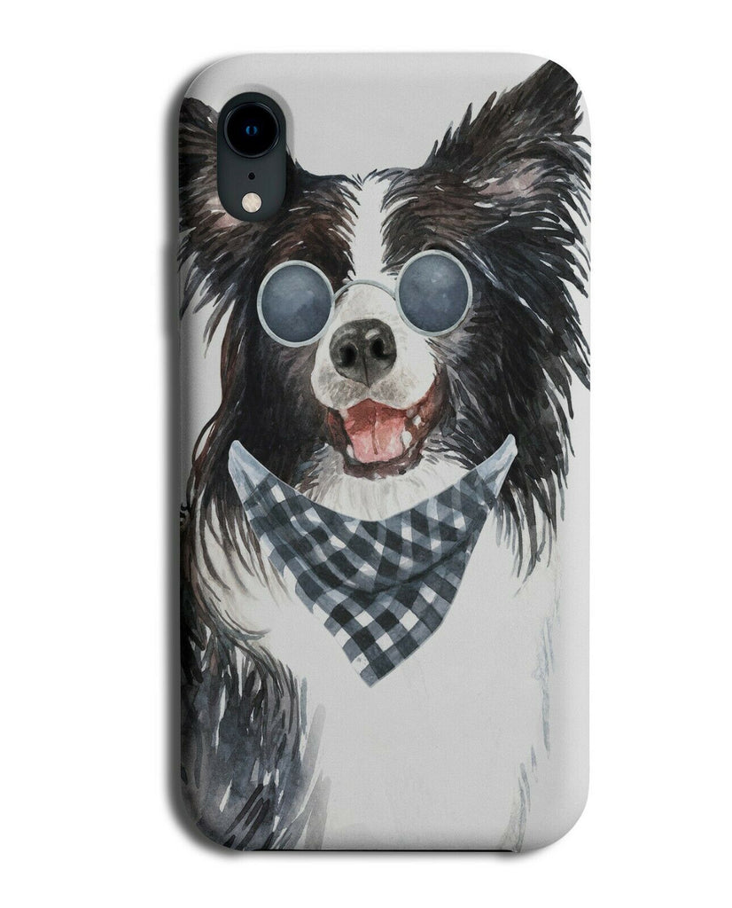 Hippy Border Collie Phone Case Cover Stylish Fashion Dog Dress Up 60s 70s K676