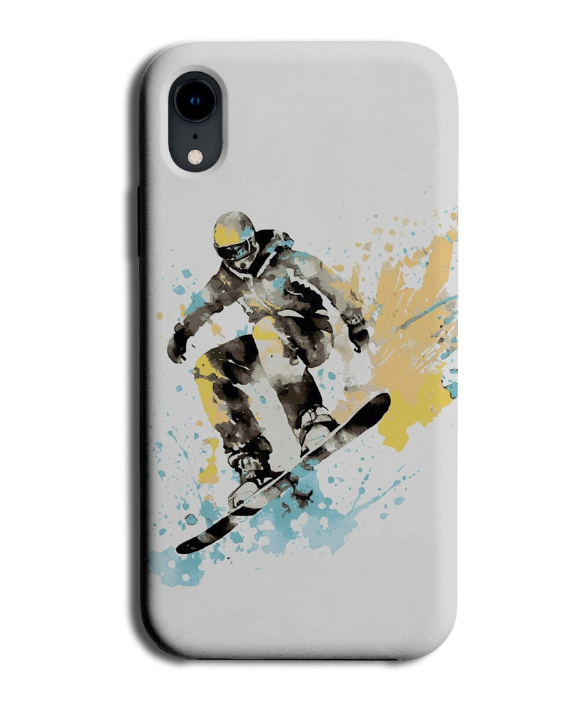 Watercolour Snowboarder Phone Case Cover Snowboard Snowboarding Snow Board BI16