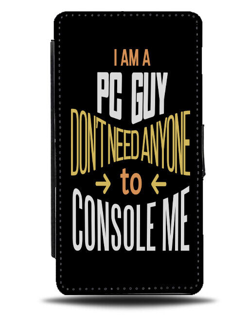 PC Gamer Flip Wallet Case Computer Gaming Console Gaming Quote Slogan J440