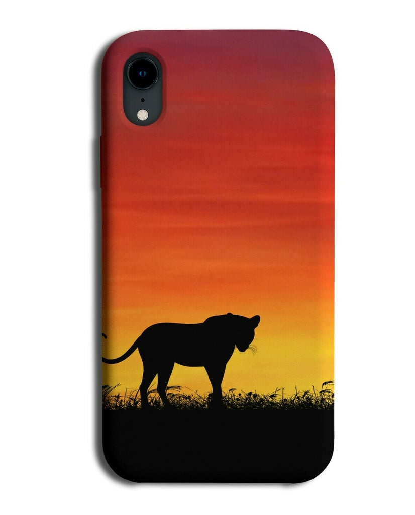 Leopard Silhouette Phone Case Cover Leopards Sunset Sunrise Photo i244