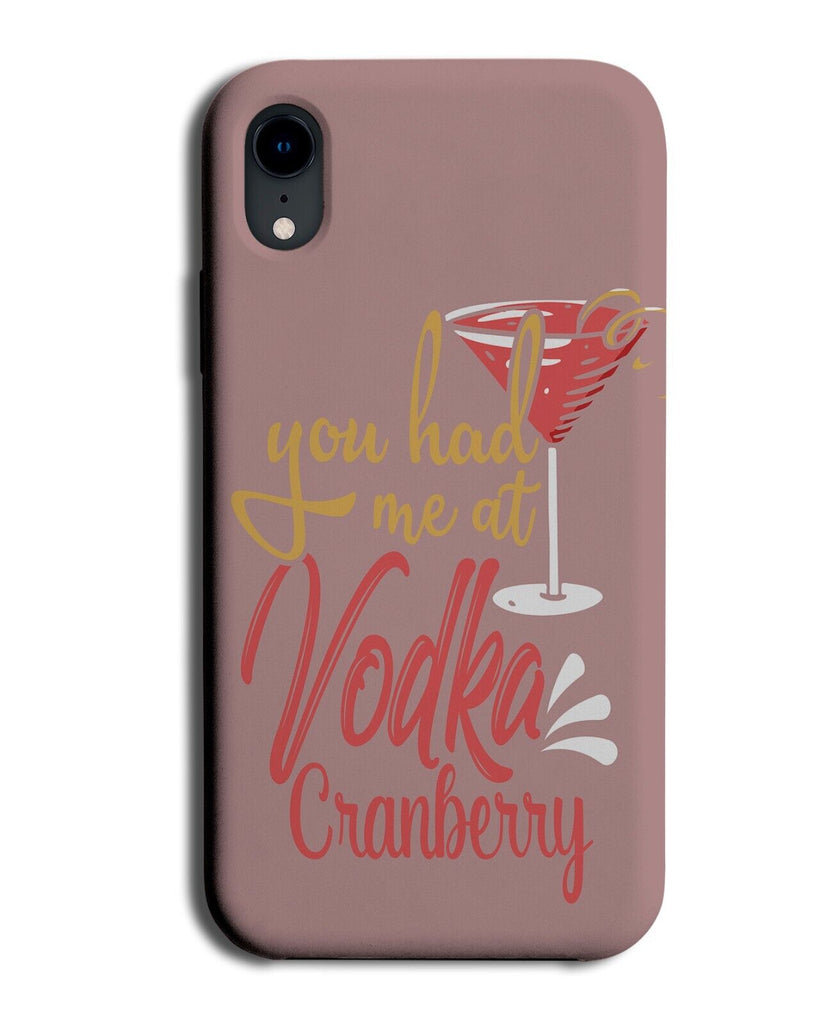 Funny Vodka Cranberry Phone Case Cover Cranberries Cocktail Drink Glass Q924