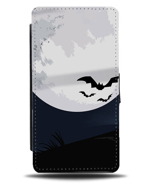 Halloween Horror Landscape Flip Wallet Case Night Time Nightime Scary Grave N563