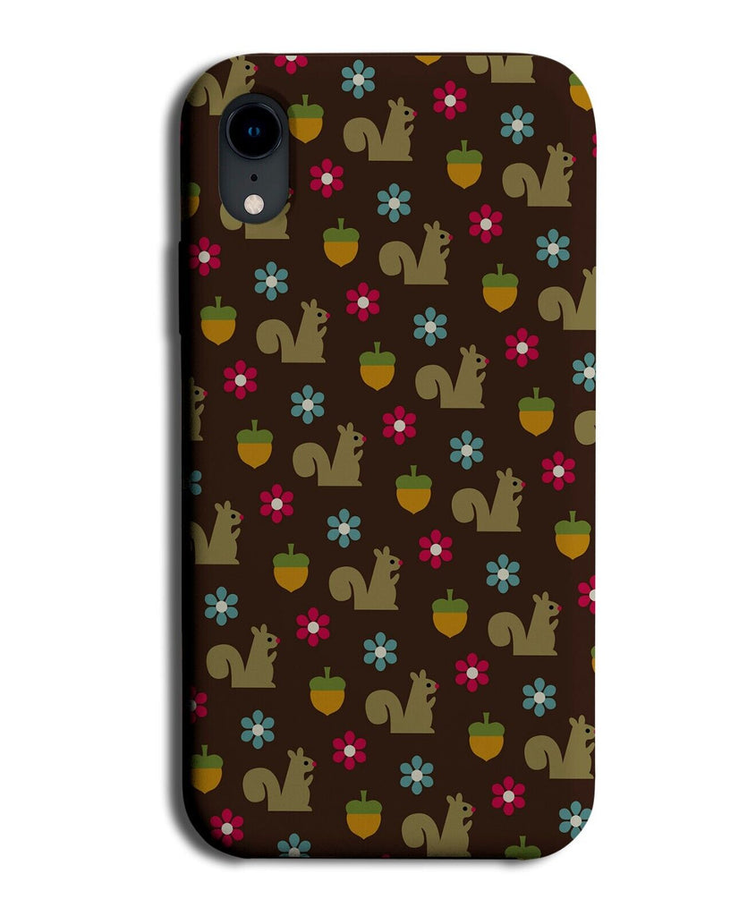 Dark Brown Squirrels Phone Case Cover Squirrel Woodland Animals Wildlife Q919A