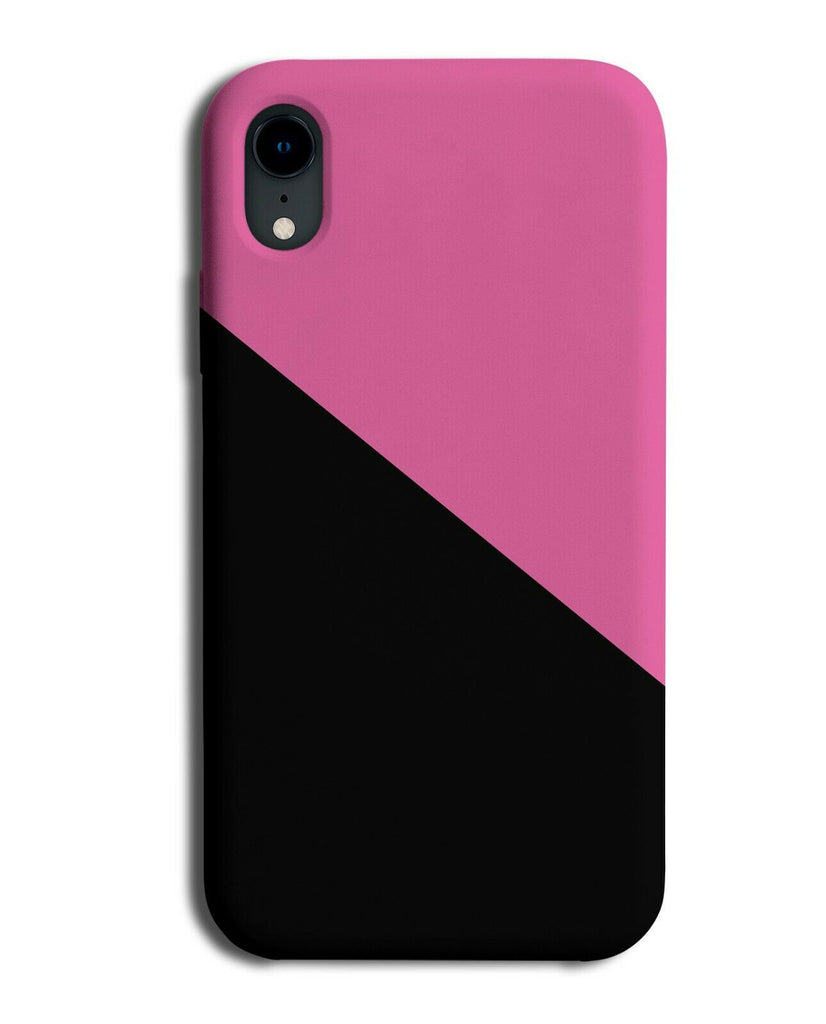 Hot Pink and Black Phone Case Cover Dark Girly Gothic Goth Coloured Dark i433