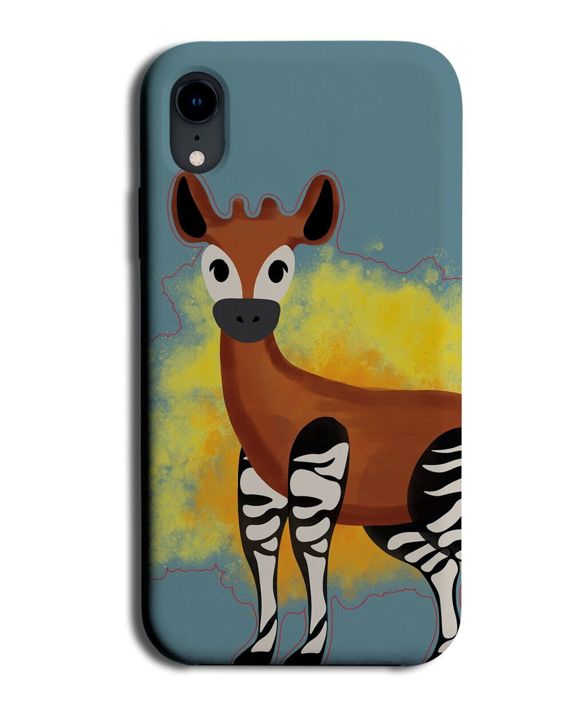 Watercolour Okapi Phone Case Cover Animal Deer Okapis Art Deers Kapi Gift BR18