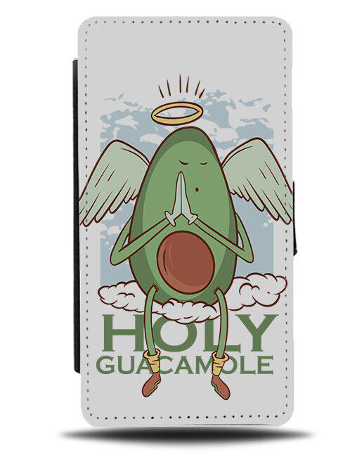 Holy Guacamole Angel Flip Wallet Case Angels Heaven Avocado Wings Avocados i993