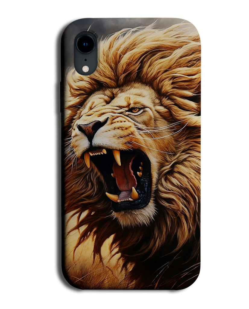 Lions Roar Phone Case Cover Lion Roaring Growl Teeth Angry Scream Male Mane DD63