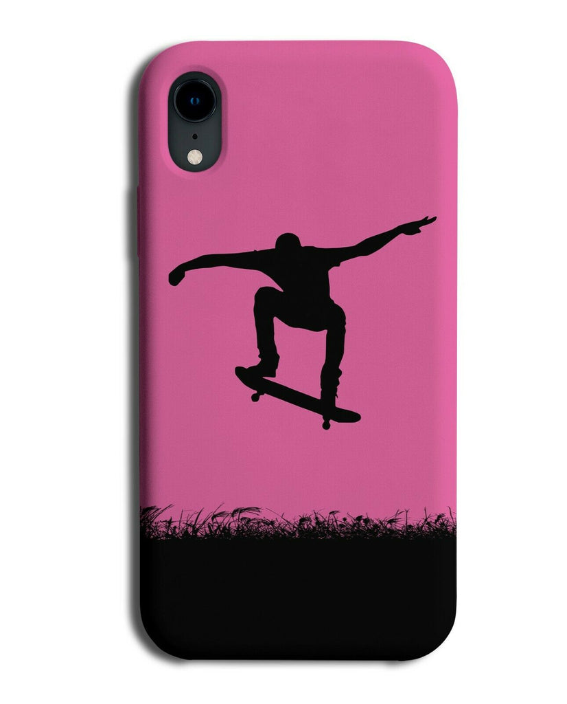 Skateboard Phone Case Cover Skateboarder Skate Board Hot Pink Colour i621