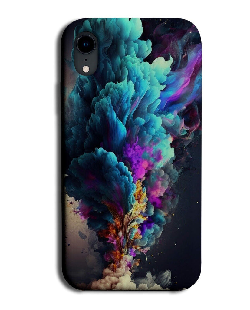Colourful Smoke Explosion Design Phone Case Cover Smokes Effect Look P255A
