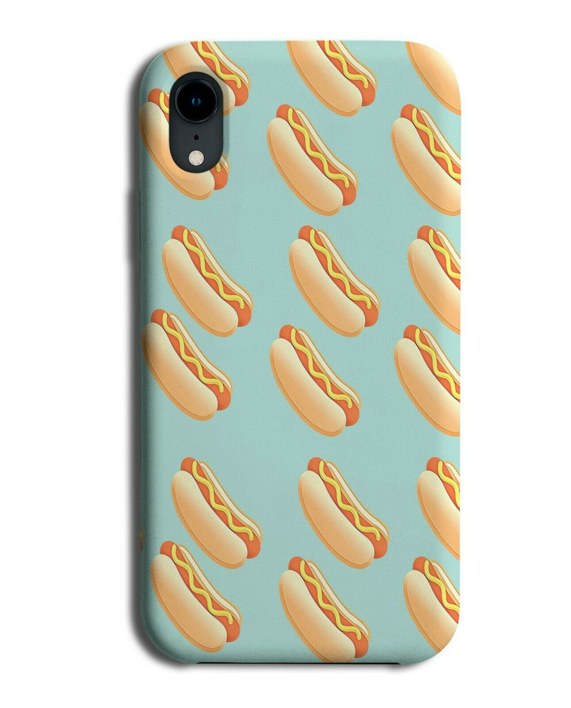 Hotdog Pattern Phone Case Cover Hot Dog Hotdogs Funny Food Sausages si71