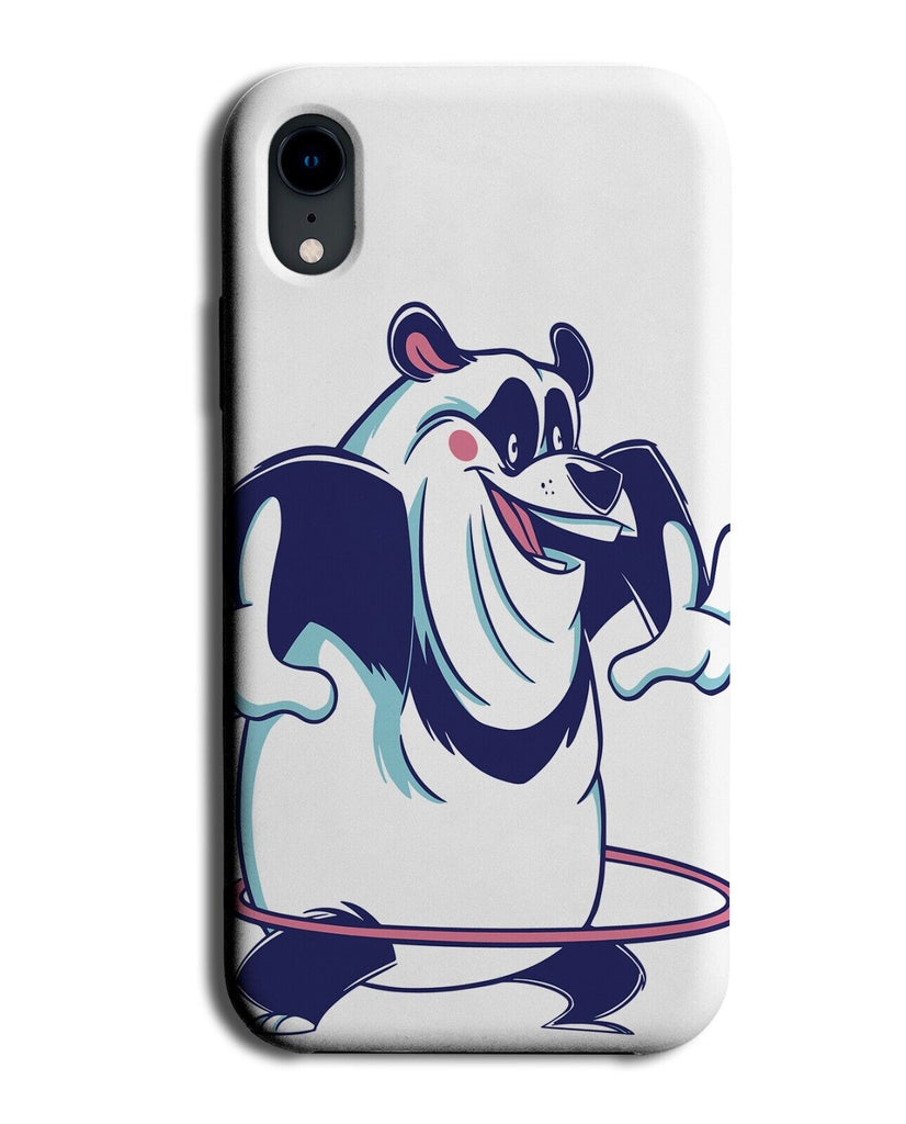 Fat Panda Cant Hula Hoop Phone Case Cover Hooping Doing The Hula-Hoop Bear P090