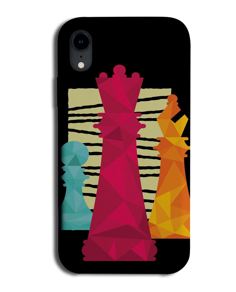 Abstract Chess Pieces Phone Case Cover King Queen Pawn Play Board Game Set P579