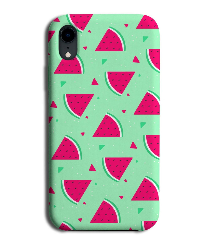 Mint Green Watermelon Slices Phone Case Cover Watermelons Melons Retro E651