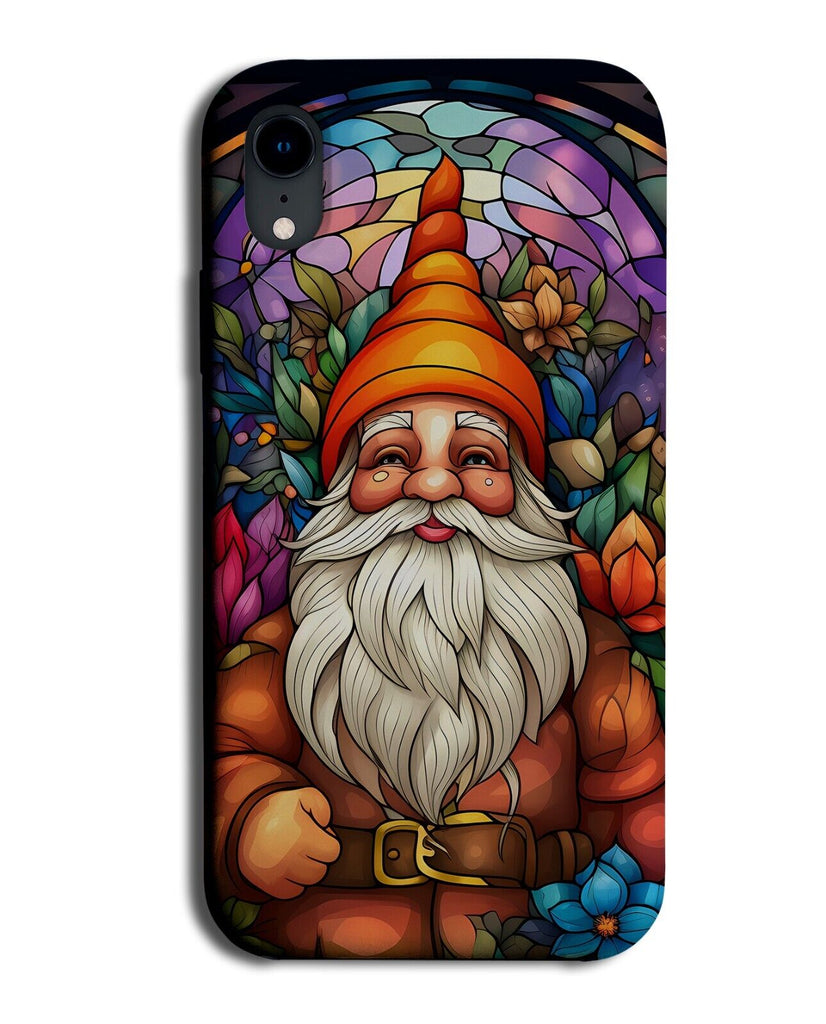 Stained Glass Design Gnome Phone Case Cover Gnomes Gardening Garden Nome DA38