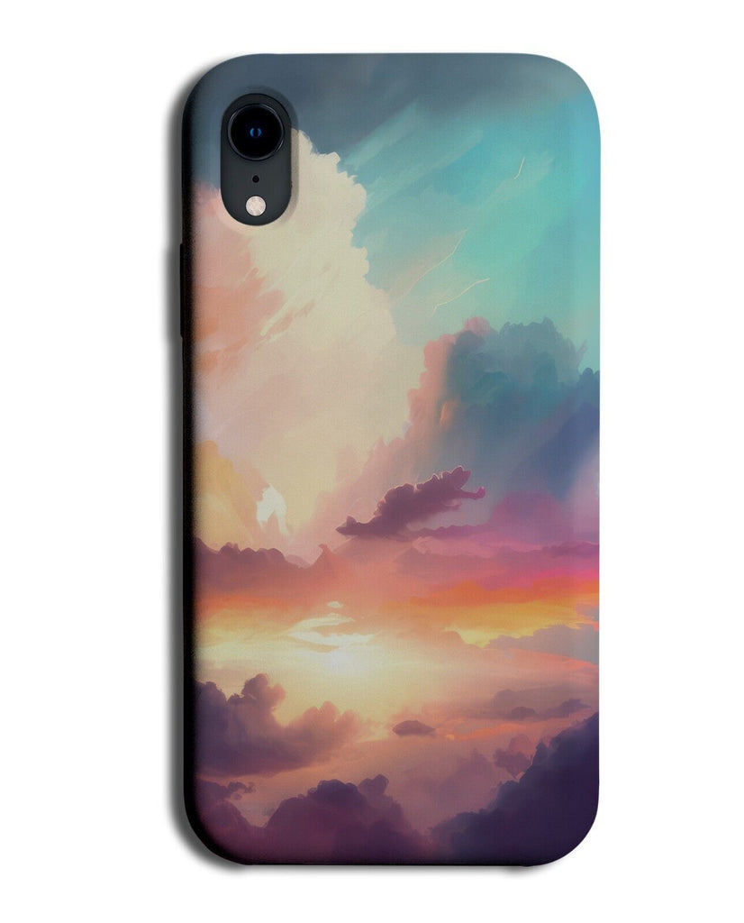 Clouds In The Sky Oil Painting Phone Case Cover Cloud Heaven Sun Through CV14
