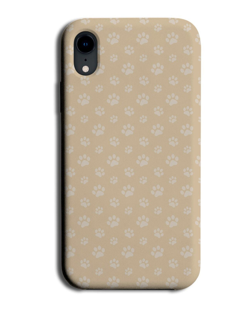 Beige Paw Print Phone Case Cover Paws Marks Shapes Dog Cat Dogs Cats Cream DF27