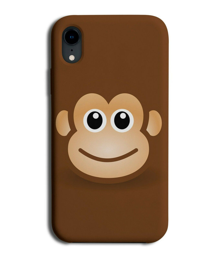 Funny Kids Monkey Face Phone Case Cover Monkeys Brown Chimp Childrens Smile si19