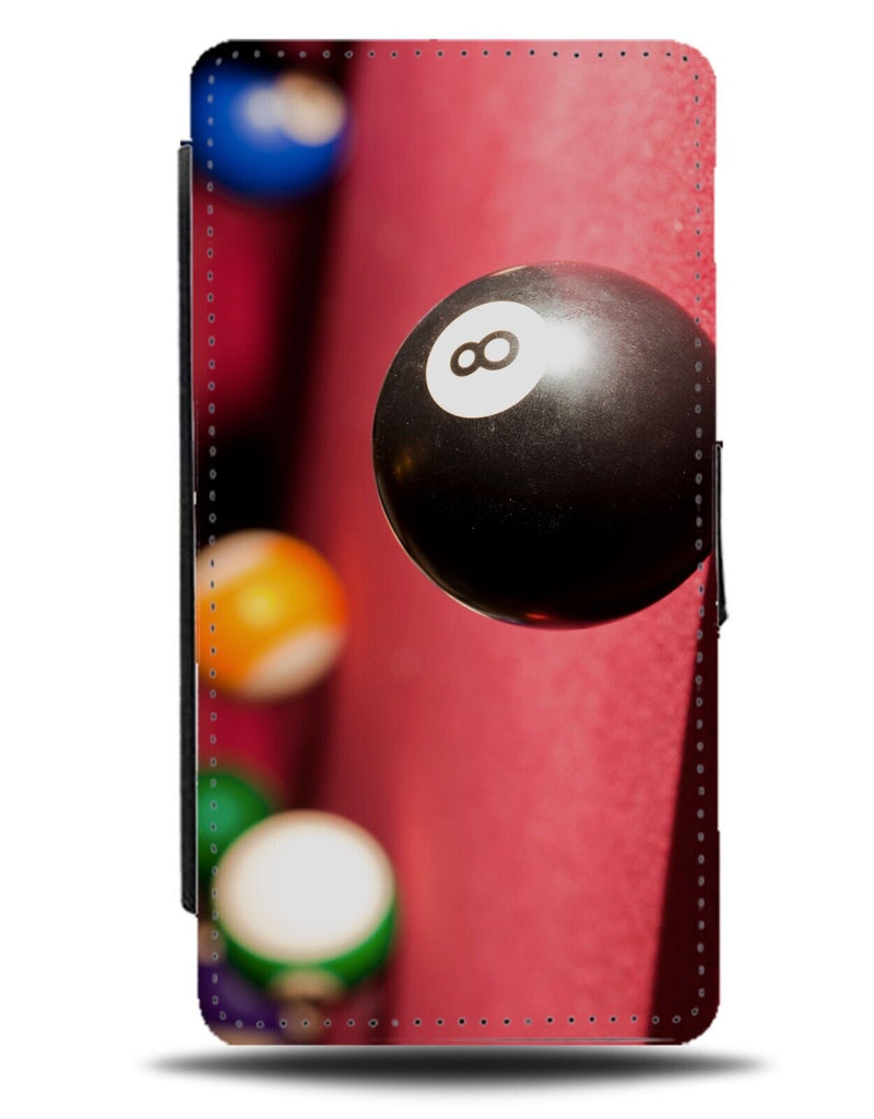 Snooker Table Photograph Flip Wallet Case Photo Picture Snookers 8 Ball Top DH49