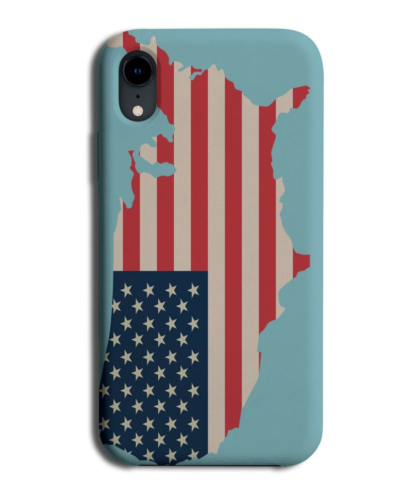 American Map Phone Case Cover Country Flag Atlas Shape Land America USA K395