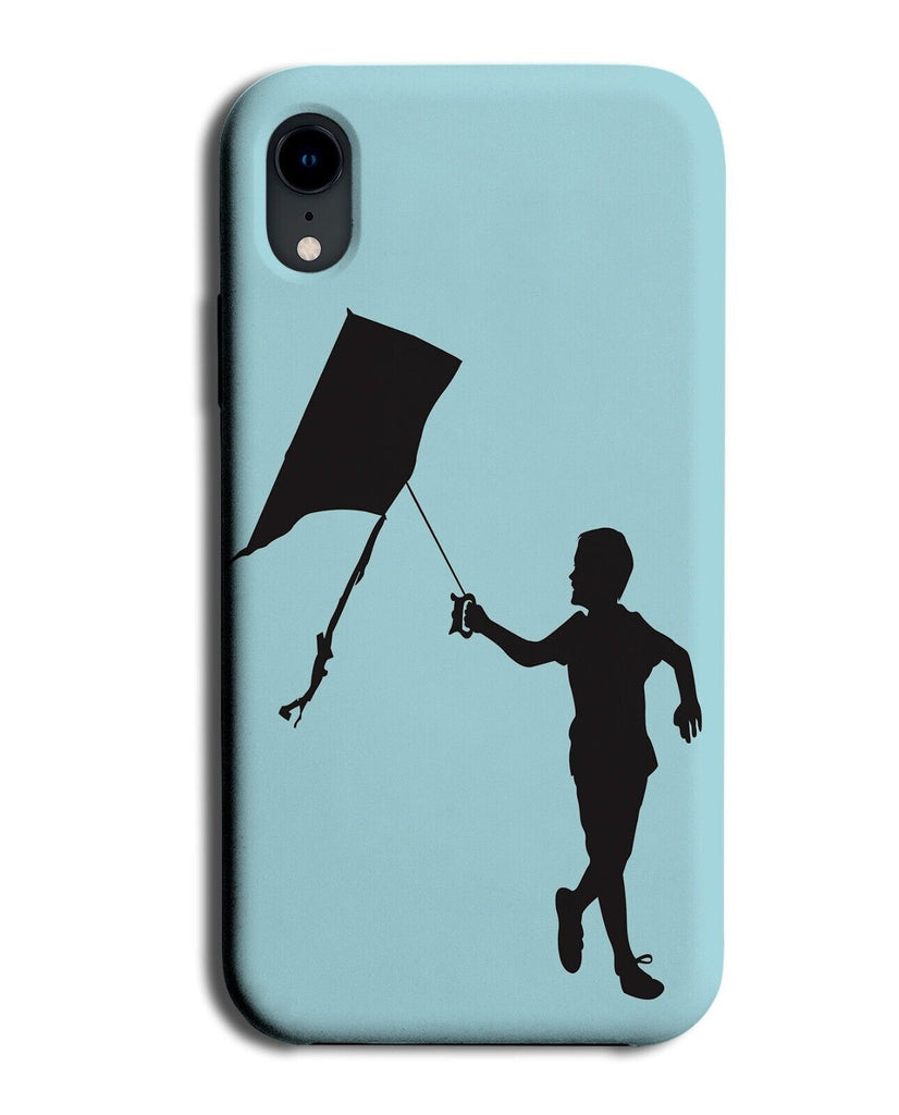 Boy Flying His Kite Phone Case Cover Kites Kite-flying Blue Boys Fly Your BK29