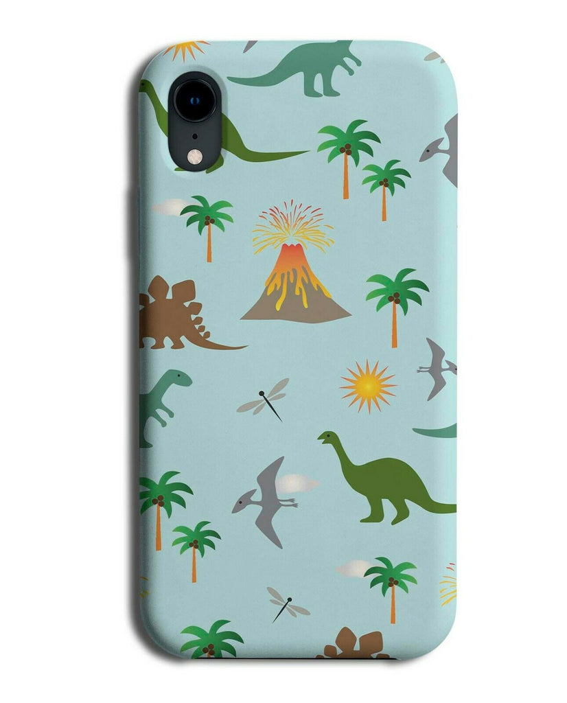 Dinosaur Volcano Phone Case Cover Volcanos Dinosaurs Print Pattern Volcanic F597