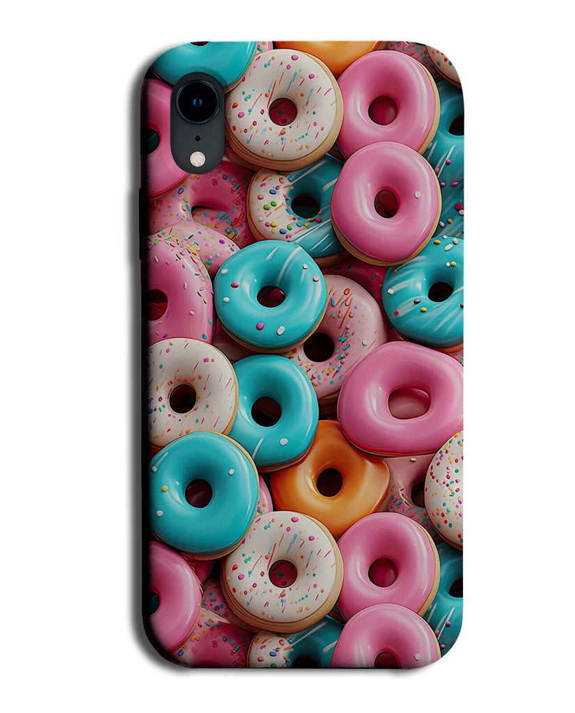 Colourful Doughnuts Phone Case Cover Doughnut Ring Sugar Glazed Retro Rings CY16