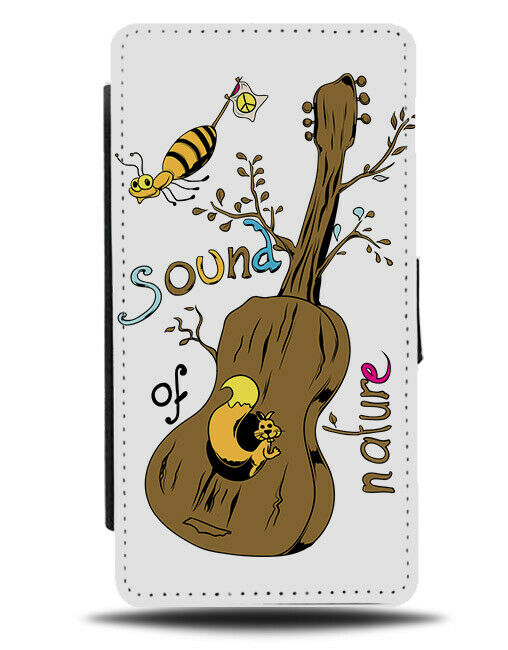 Spiritual Guitarist Flip Wallet Phone Case Guitar Ukulele Hippy Sounds Bees E182