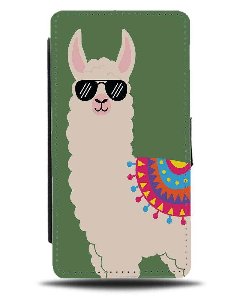 Gangster Alpaca Flip Wallet Case Funny Alpacas Alpacca Sunglasses Cartoon DB19