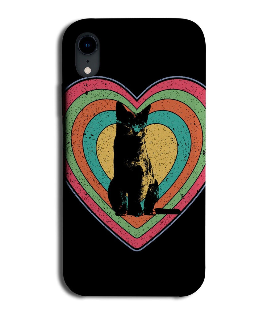 Black Chartreux Cat Phone Case Cover Cats Retro Colourful Love Heart Q461