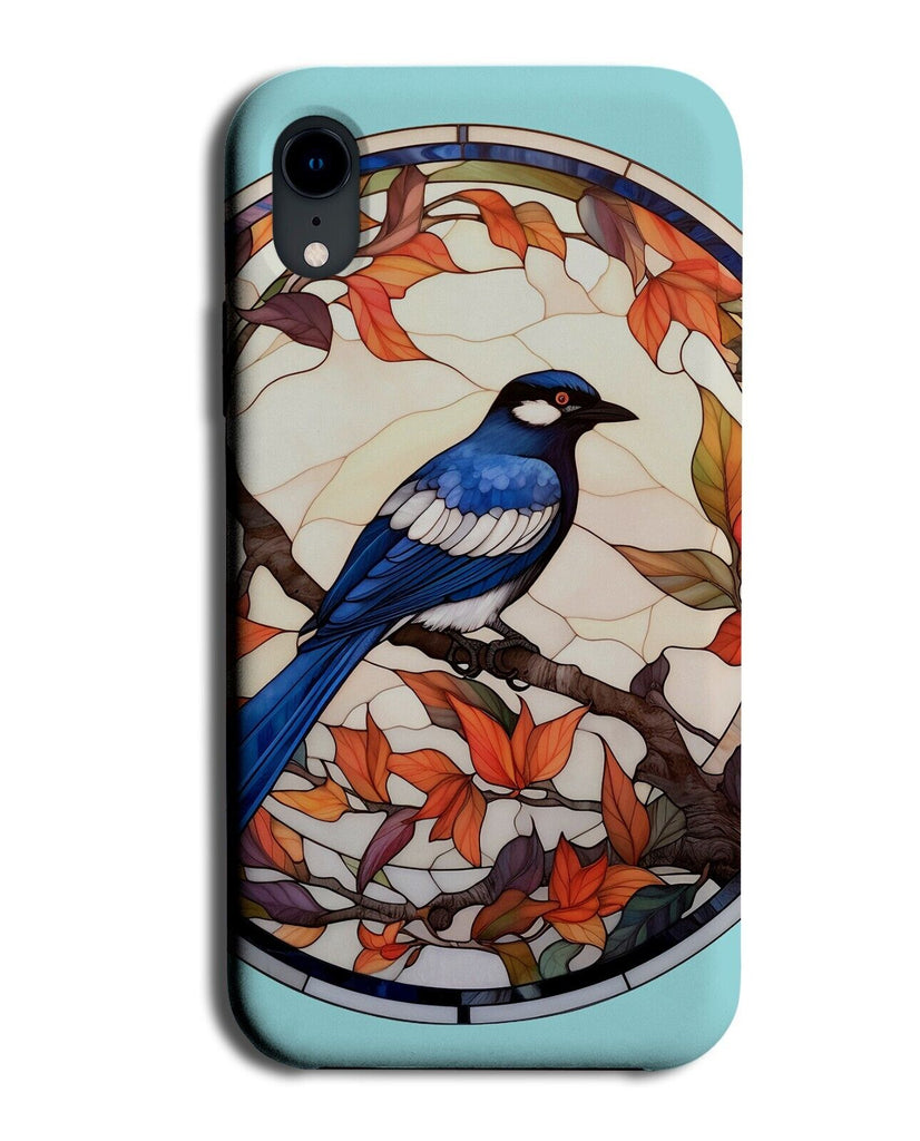 Stained Glass Magpie Design Artwork Phone Case Cover Magpies Eurasian Mr CQ47