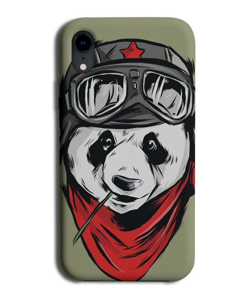 Biker Panda Phone Case Cover Funny Pandas Bear Motorbike Outfit Gear J869