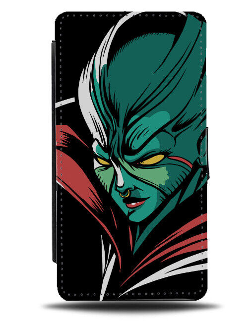 Alien Leader Flip Wallet Case Dictator Of Aliens Head King Large Head i934