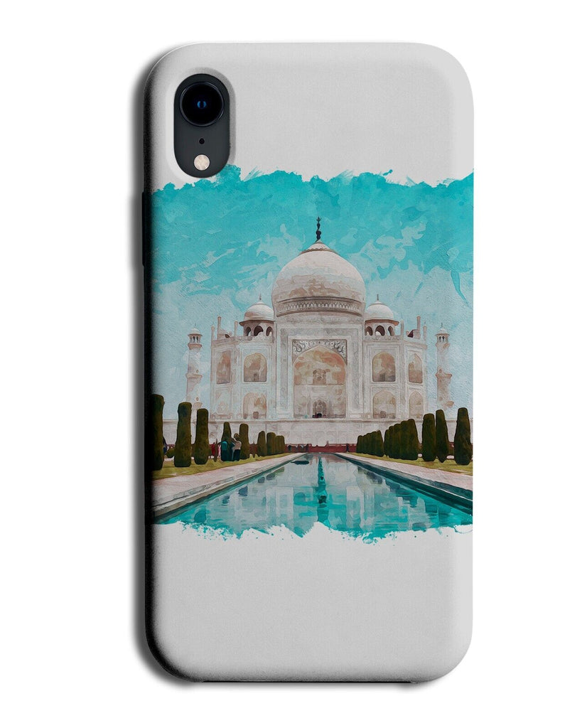 Watercolour Indian Temple Picture Phone Case Cover India Taj Mahal Painting BG63