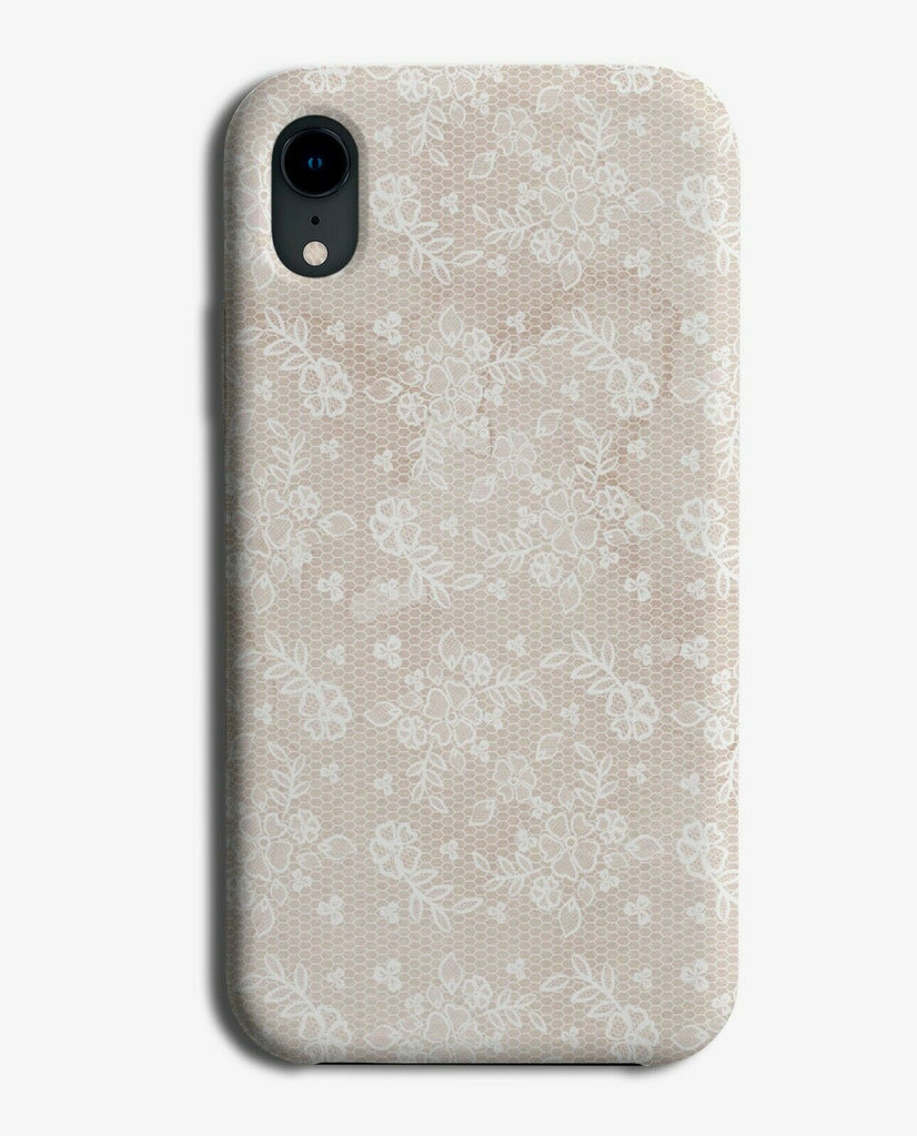 Pale Pink Vintage Floral Stencilling Phone Case Cover Stencil Flower Lines E883