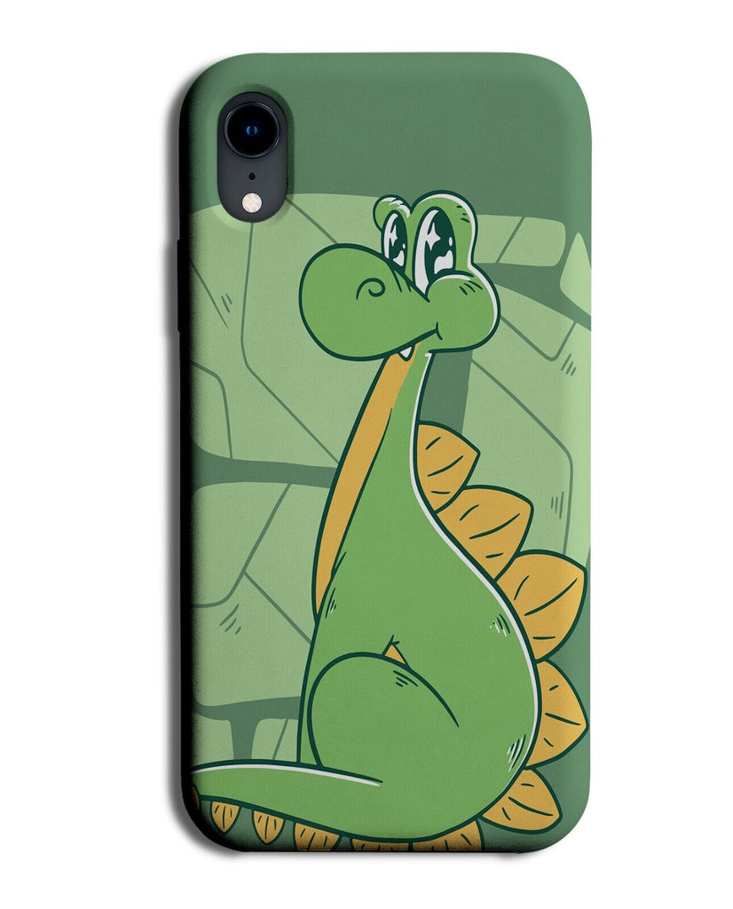 Stegosaurus Dinosaur Phone Case Cover Green Dino Stegosauruses Cartoon Kids P173