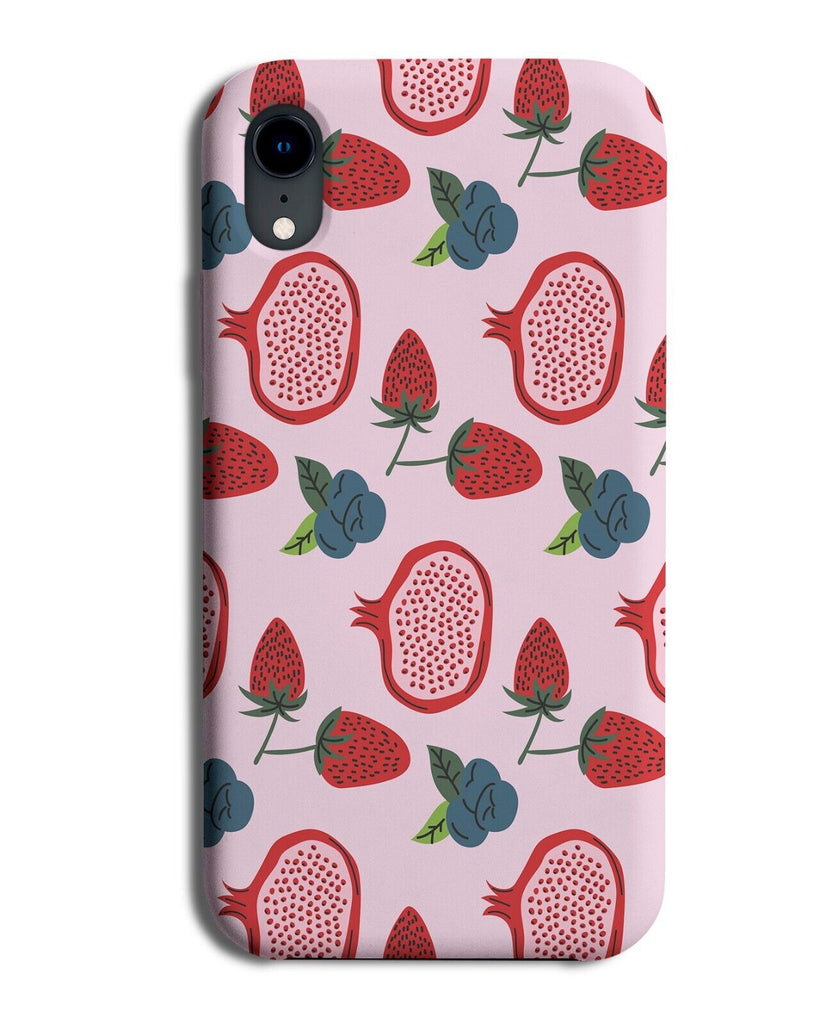 Pomegranate Pattern Phone Case Cover Pomegranates Red Fruit Fruits Cartoon P154