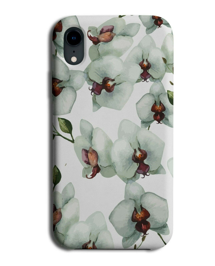 Multiple Hanging White Orchids Phone Case Cover Orchid Plant Plants H017