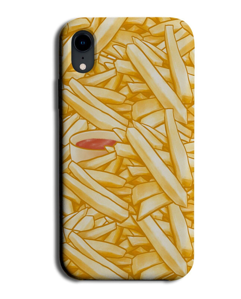 French Fries Phone Case Cover Fry Chip Chips Fast Food Pattern Ketchup Q961