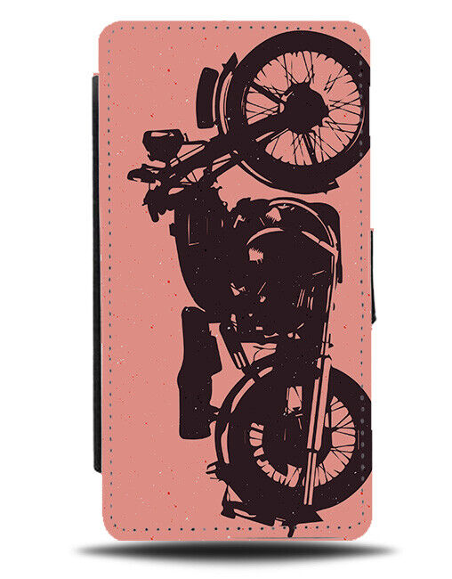Pink Girls Motorbike Flip Wallet Case Motorcyclist Motor Bike Girly Womens J851